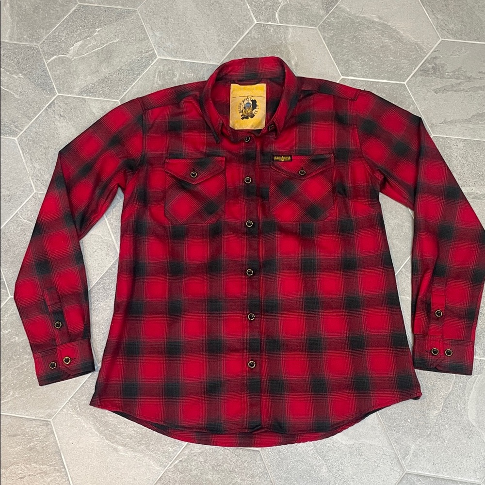 Dixxon Flannel Co. – Red & Black Buffalo Check -- Size Medium